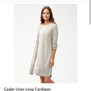 Tommy Bahama linen long cardigan